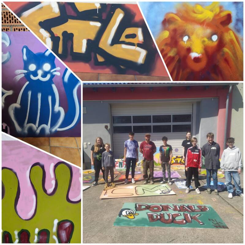 Graffiti-Workshop für das Estenfelder Jugendzentrum